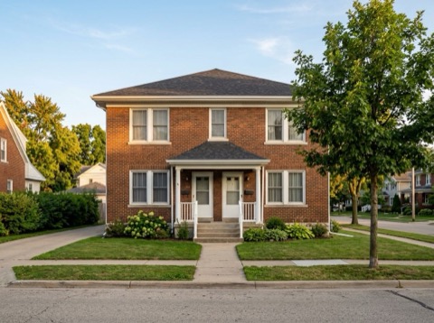 3814 42nd Avenue South, a red brick duplex