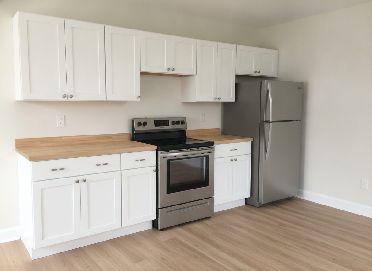The same kitchen at move-in