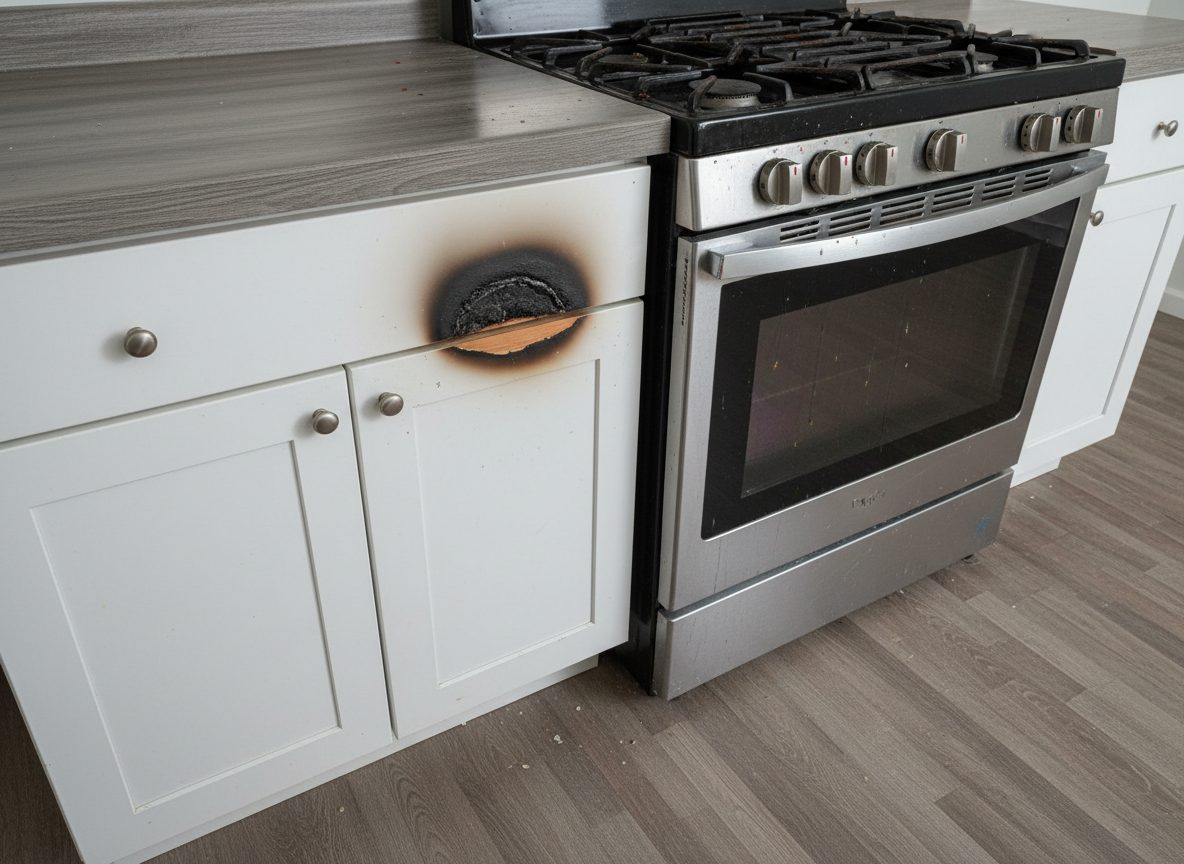 The kitchen at move-out